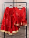 LW 7176 Cora Cotton navratri lahenga with top collections 